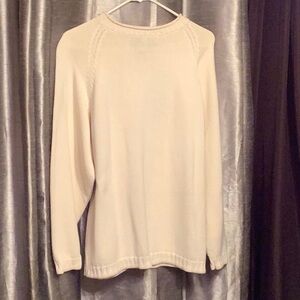 Cream Color 100% Cott Sweater